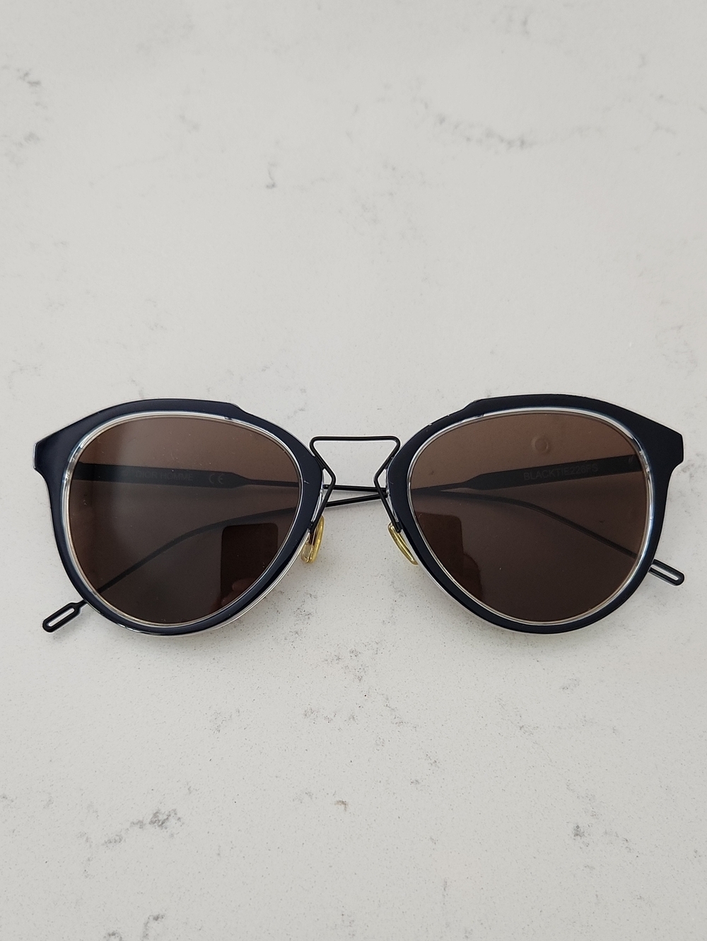 authentic Christian Dior Blacktie Sunglasses 226f2 S pilot